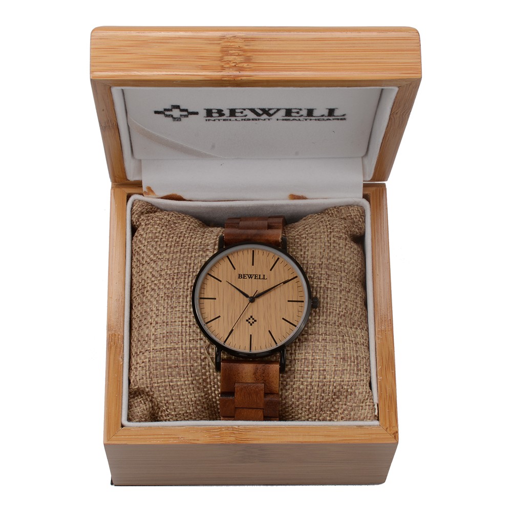 Hot sale BEWELL stainless steel watch 3atm quartz stainless steel watch water resistant japan movement stainless steel watch supplier