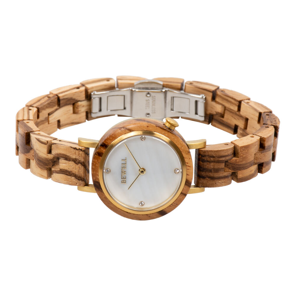 Shenzhen wooden watch manufacturer new design wood customized bracelet watches fashion ladies wristwatches supplier