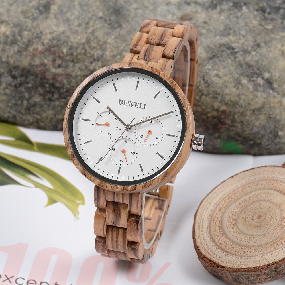 Build your own brand watches men women from China chronograph watch wooden wristwatch factory