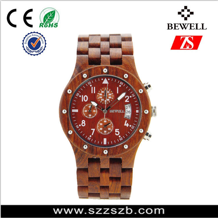 Bewell Hot Selling Original Wood Watch Eco-friendly Natural Bamboo Watch