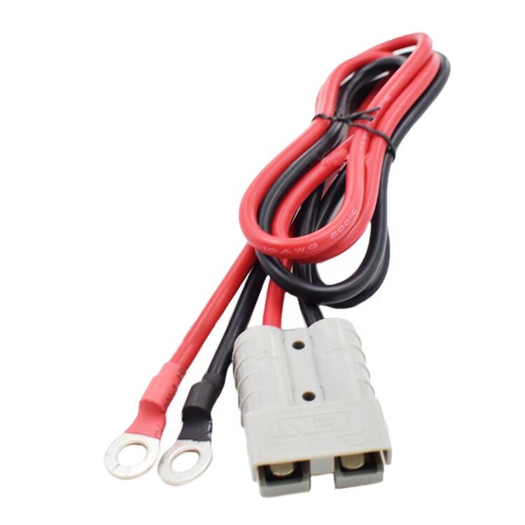 Battery Charger Wiring Harness 50A Battery Connector to O Ring Terminal Length Customizable factory