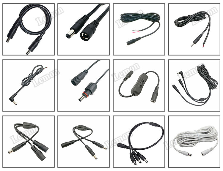 12V 24V DC Jack 5.5mm 2.1mm 5.5x2.1 Female Connector Power Charging Cable supplier