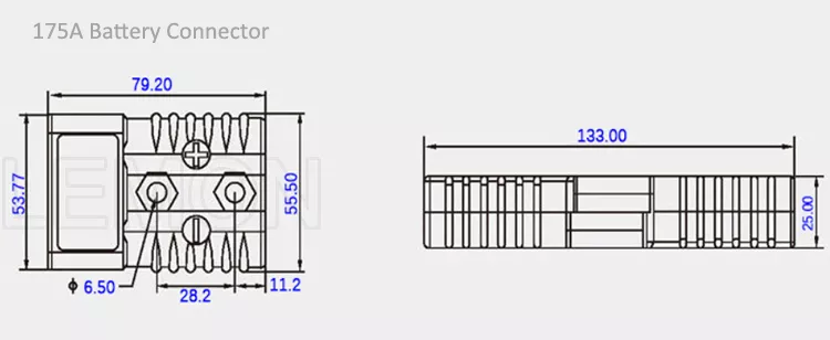 50A 120A 175A 350A Solar Panel Cable Adapter Battery Power Connector factory