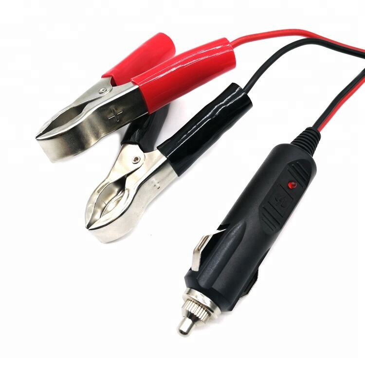 Car Cigarette Lighter adapter Extension Wiring Harness to Alligator Clamp Extension Harness supplier