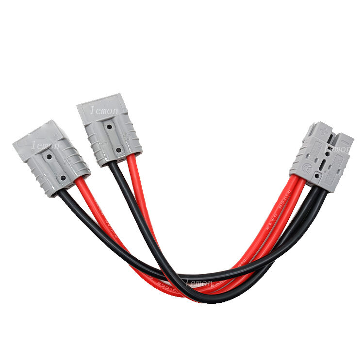 Y Type Connector Extension Cable 50A Battery Connector 2 to 1 Extension Cable For Battery Charger details