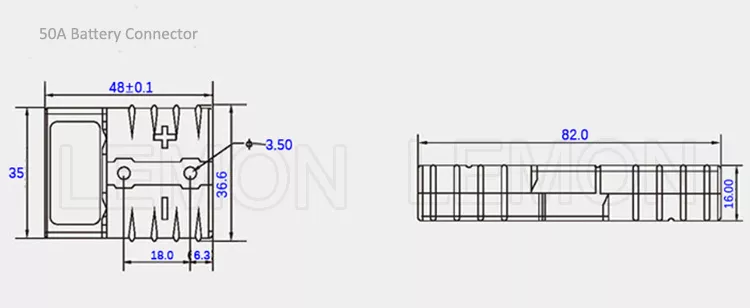 50A 120A 175A 350A Solar Panel Cable Adapter Battery Power Connector manufacture