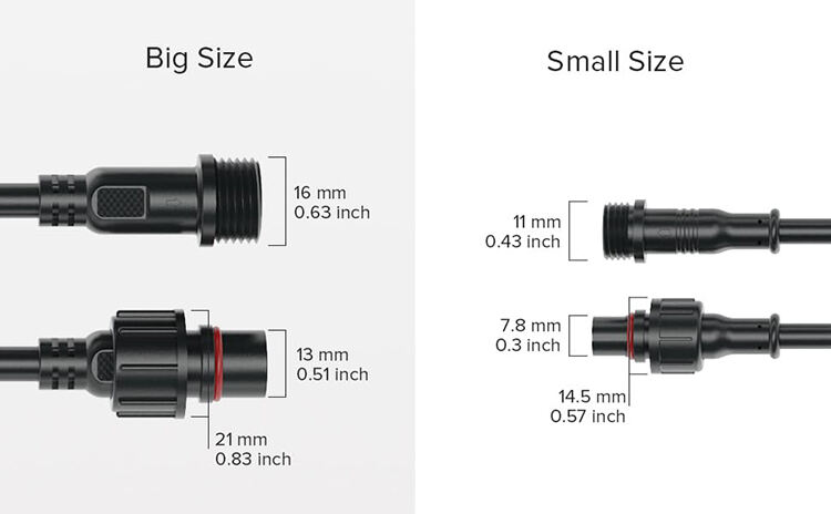 ip67 waterproof connector male female amp 2 3 4 5 6 8 pin electric plug waterproof led cable connector details