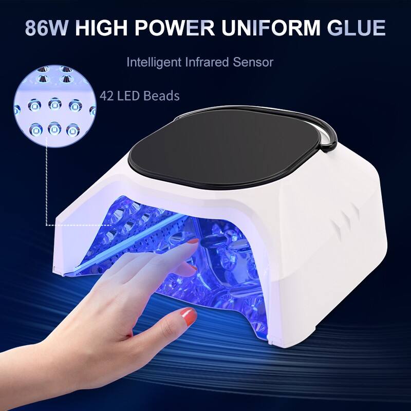 SN491 Professional Nail Dryer 86w High-Efficiency LED UV Nail Lamp Wireless & Rechargeable Quick-Drying Manicure & Pedicure Tool details