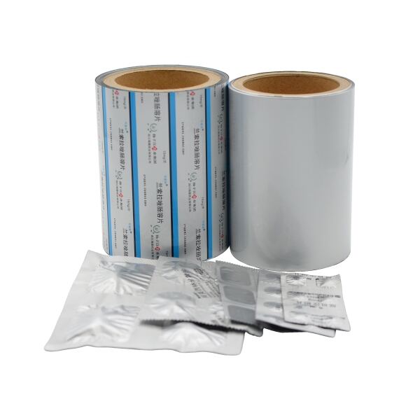 Roll type pharmaceutical packaging printed strip foil