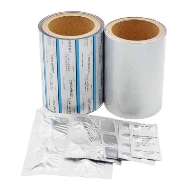 Pill colored strip aluminum foil pharmaceutical packaging