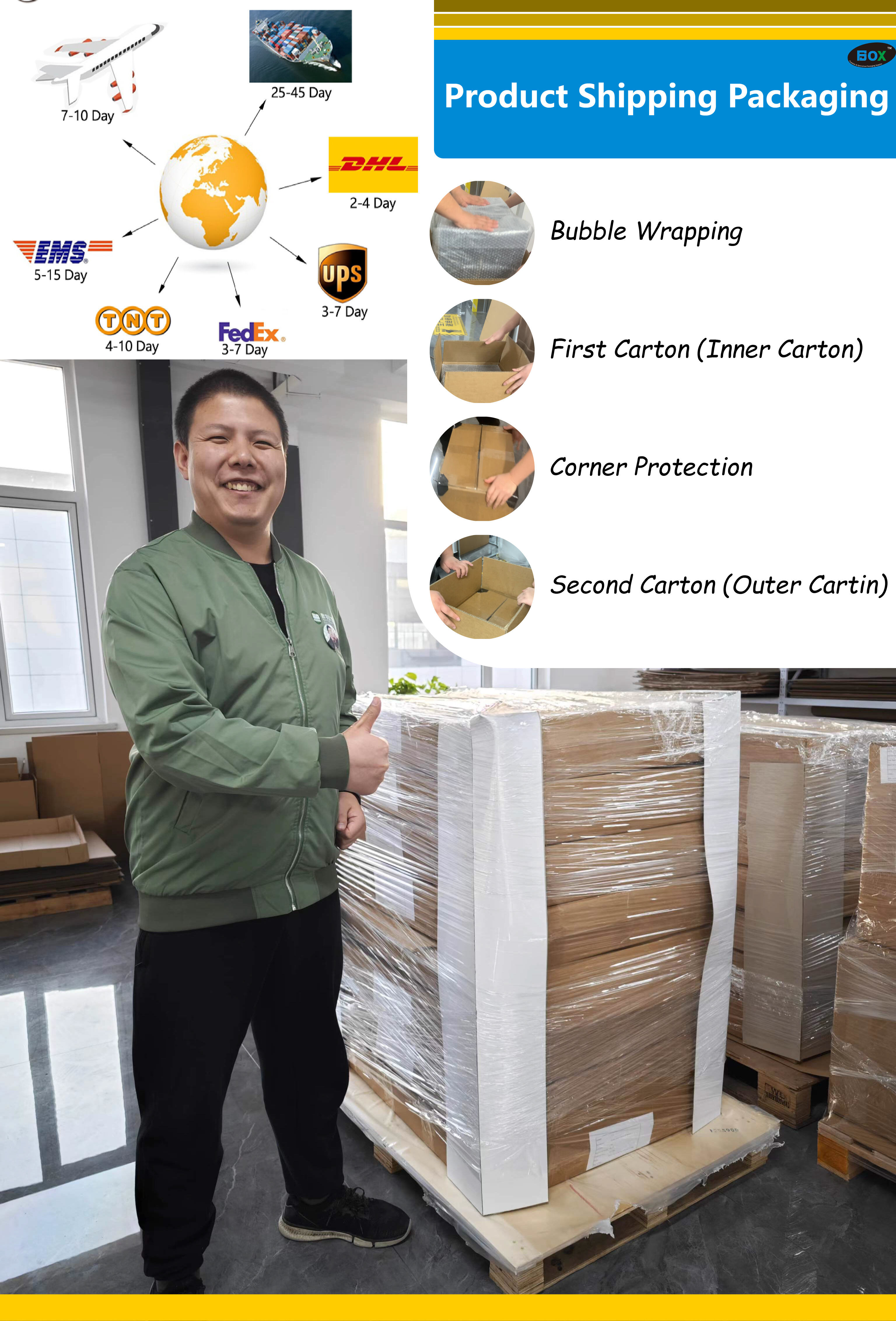 product custom logo corrugated cardboard mailer packaging box with sponge lining for clothing socks underwear waterproof  recyclable-15