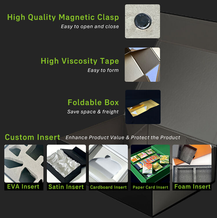 product new custom design large logo paper magnetic folding box packaging luxury rigid cardboard foldable gift box-8