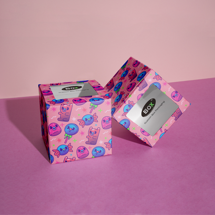 Ivory paper card Box-Box wih window