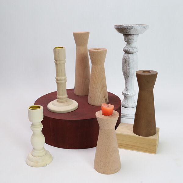 Using Wooden Candlesticks