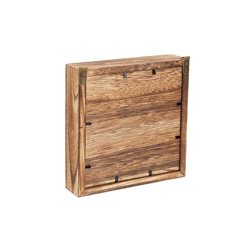 देहाती लकड़ी का मनी बॉक्स