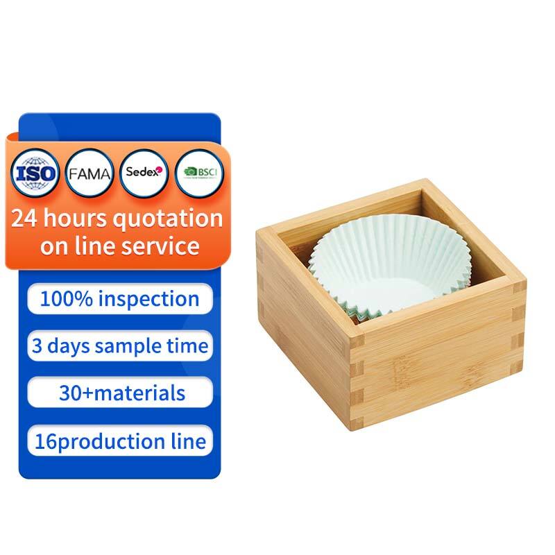 Bamboo Storage Bin Container Boxes