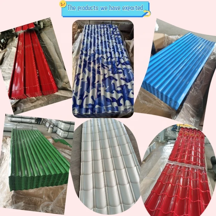 color laminated chromadek transparent used zinc galvanized iron metal steel corrugated roofing sheets