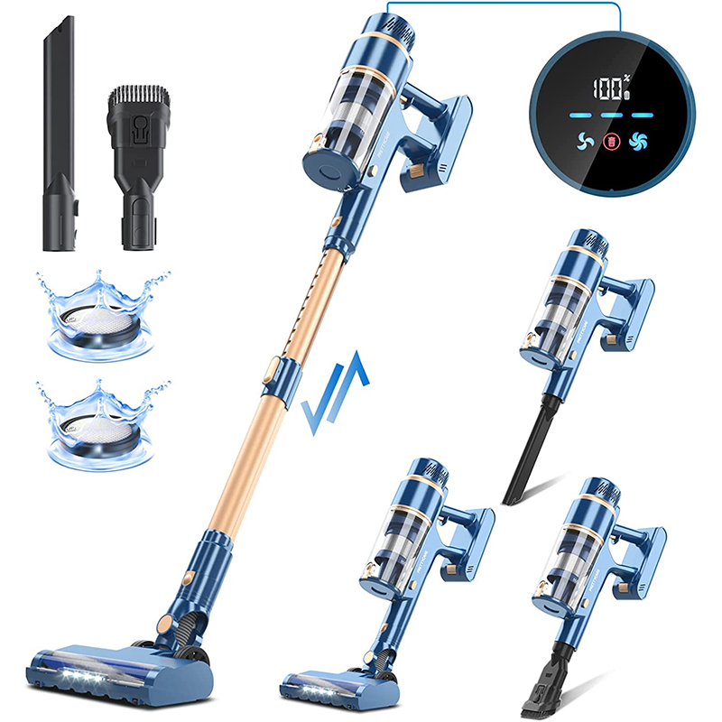 PRETTYCARE P2 BLDC210W 20kPA LED Touch Display Cordless Dust Vacuum Cleaner