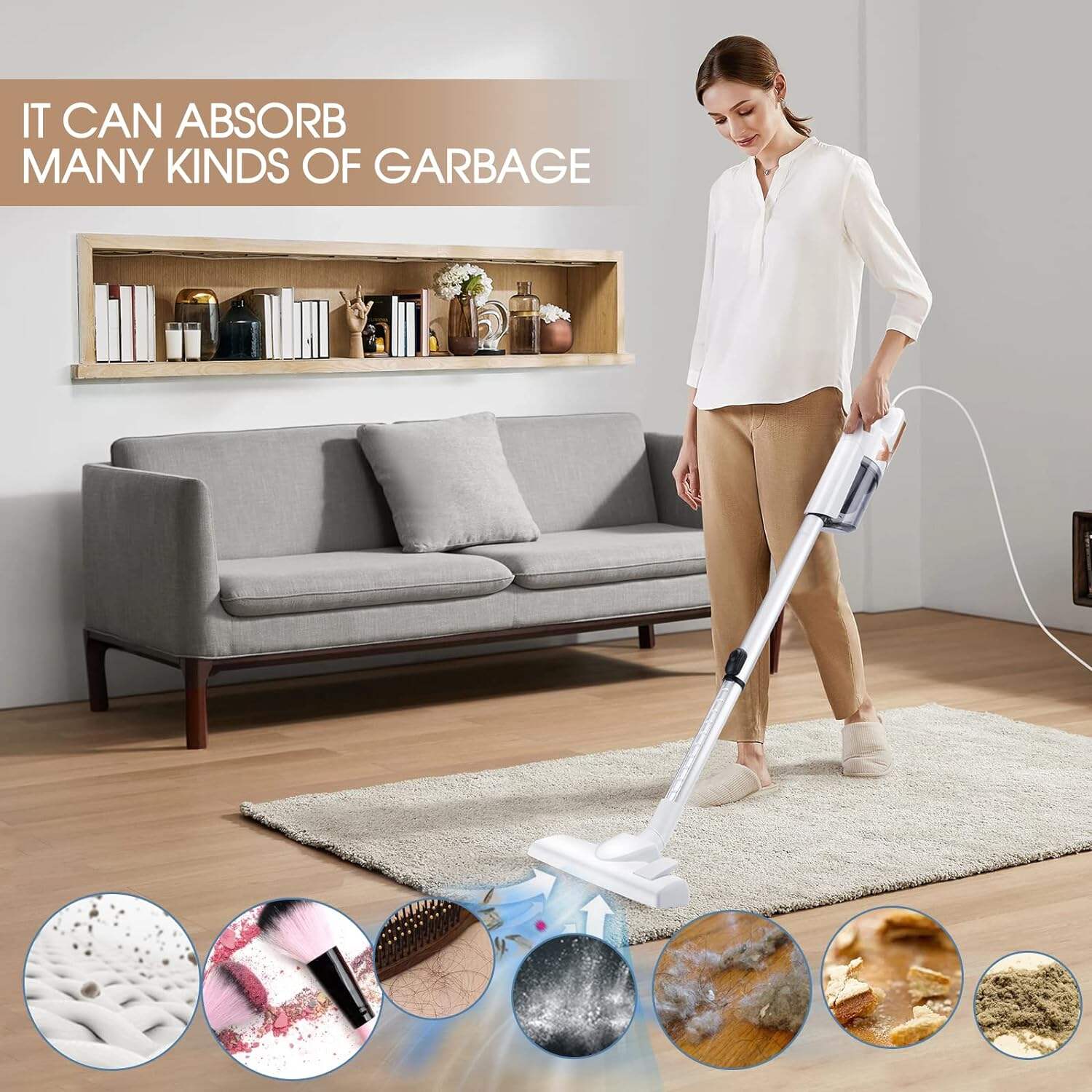 OEM SV1300 AC500W 18kPa Handy Stick 2 in 1 Vacuums supplier