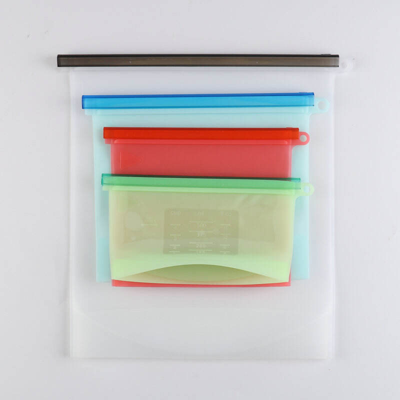 Reusable Silicone Food Storage Bag Waterpoof Leakproof Snack For milk and bread supplier