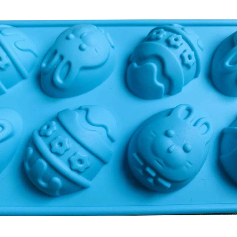 10 Cell Easter Egg Silicone Chocolate Mold Rabbit Ice cube Cream Cake Mould supplier