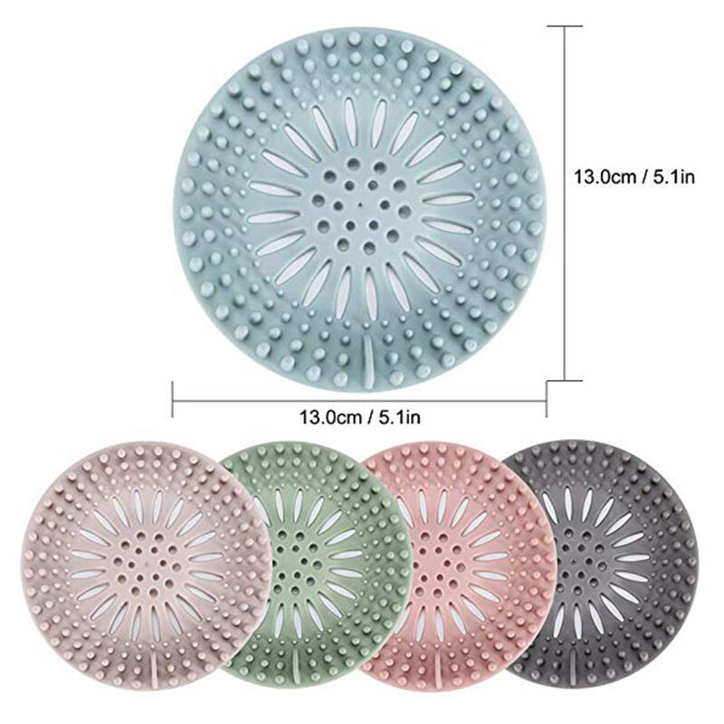 Silicone Kitchen Sink Strainer Drain Cover Hair Trap Hair Catcher Bathroom Shower Sink Stopper Filter supplier