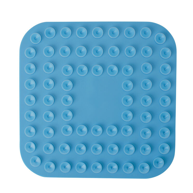 Square Dog Lick Mat With Round Edges Distraction Device Bath Treat Buddy Grooming Helper factory