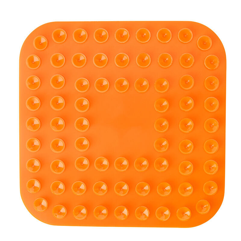 Square Dog Lick Mat With Round Edges Distraction Device Bath Treat Buddy Grooming Helper manufacture