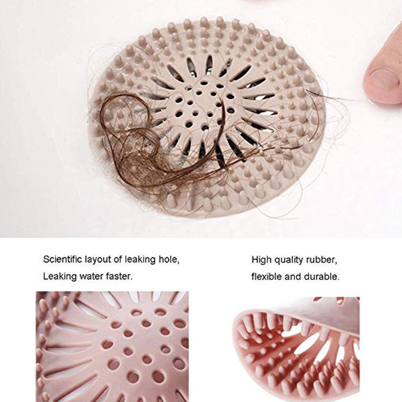 Silicone Kitchen Sink Strainer Drain Cover Hair Trap Hair Catcher Bathroom Shower Sink Stopper Filter manufacture