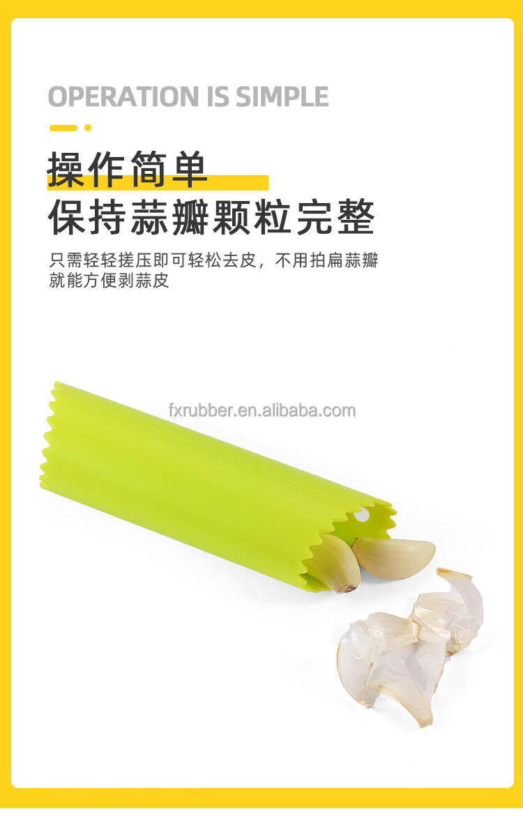 Eco-Friendly Silicone Garlic Peeler Set Manual Kitchen Gadget for Home Kitchen Use for Serving and Cooking details