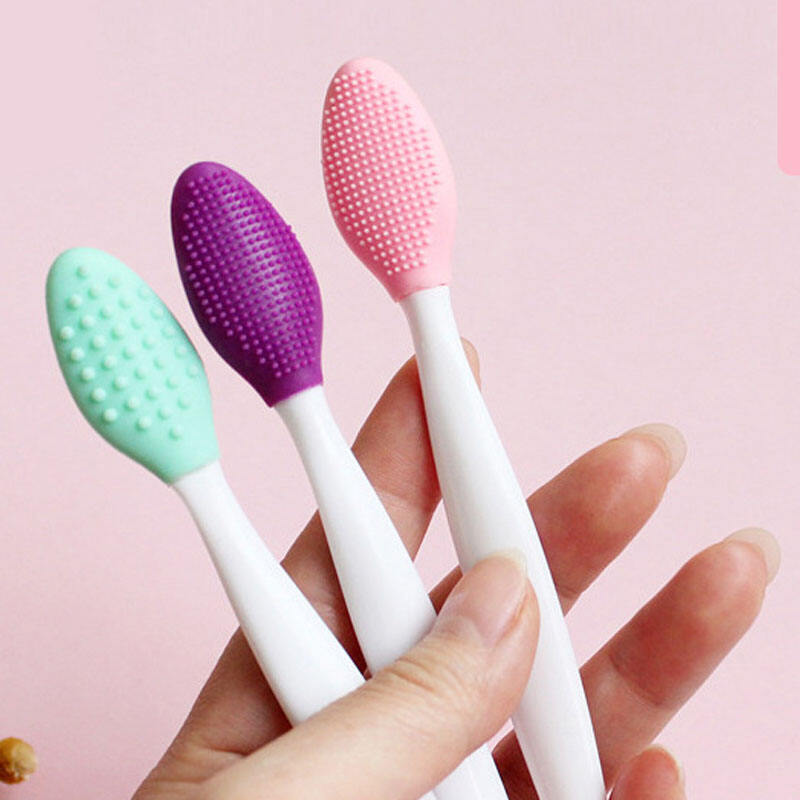 Silicone Exfoliating Lip Brush Double-Sided Soft Lip Exfoliator Tool Lip Scrub details