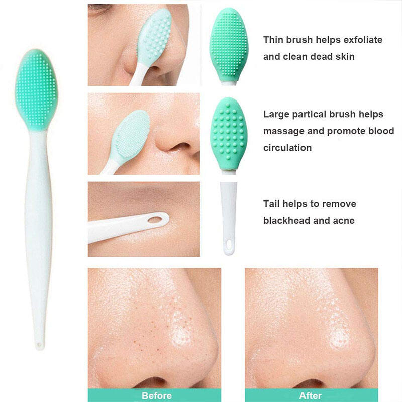 Silicone Exfoliating Lip Brush Double-Sided Soft Lip Exfoliator Tool Lip Scrub details