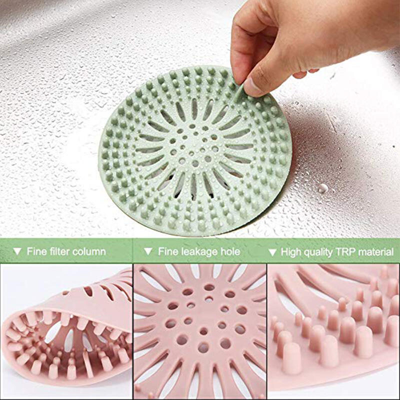 Silicone Kitchen Sink Strainer Drain Cover Hair Trap Hair Catcher Bathroom Shower Sink Stopper Filter manufacture