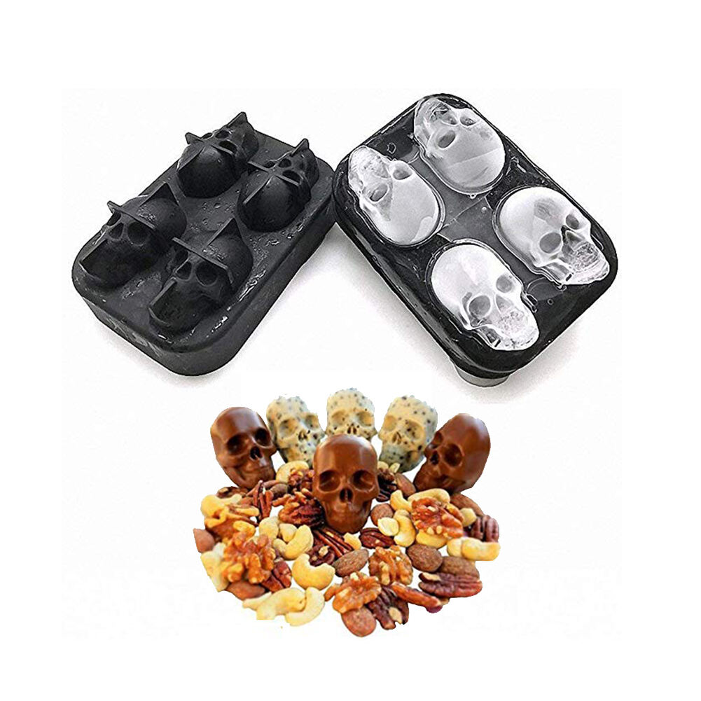 Whiskey Wine Cocktail Ice Cube 3D Silicone Mould Ice Cube Maker Shape Chocolate Mould Tray Ice Cream DIY Tool factory