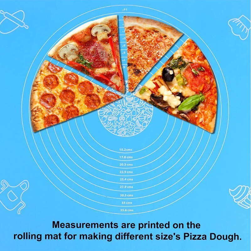 Silicone Pastry Mat Rolling Pin Mat with Measurements Nonstick Kneading Board for Rolling Dough factory