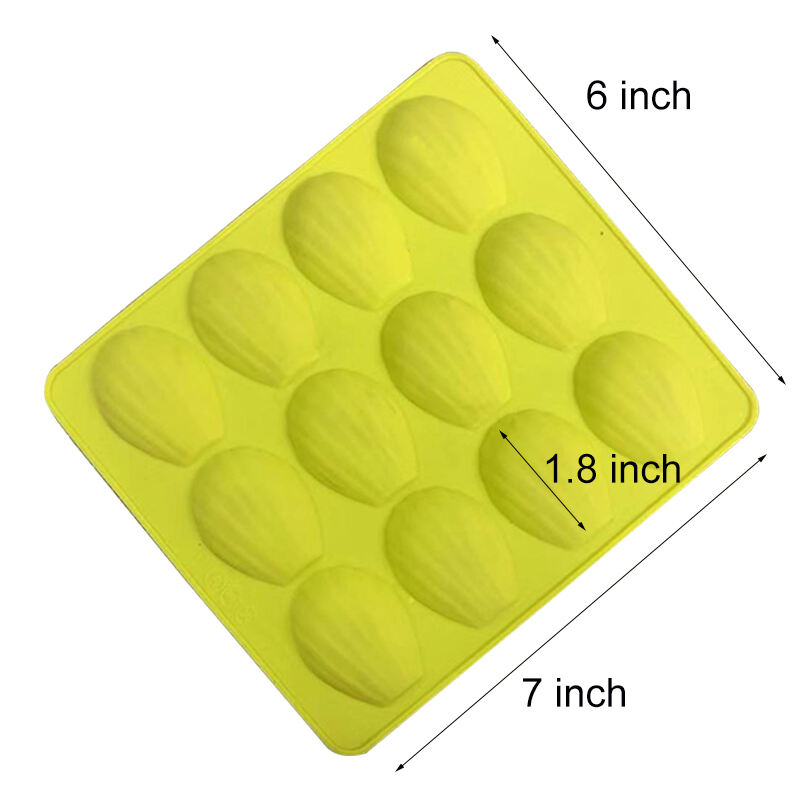 12 Cativty Shell Madeleine silicone cake Molds Bakeware Non-stick Baking Tools supplier