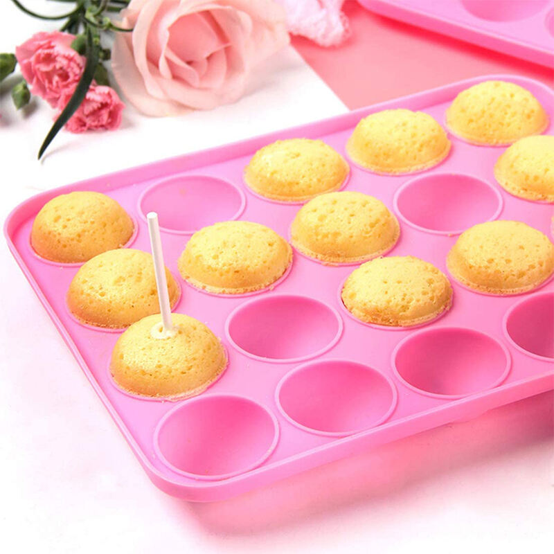 20 Cavity Silicone Cake Pop Mold Great for Hard Candy Lollipop and Party Cupcake mold manufacture