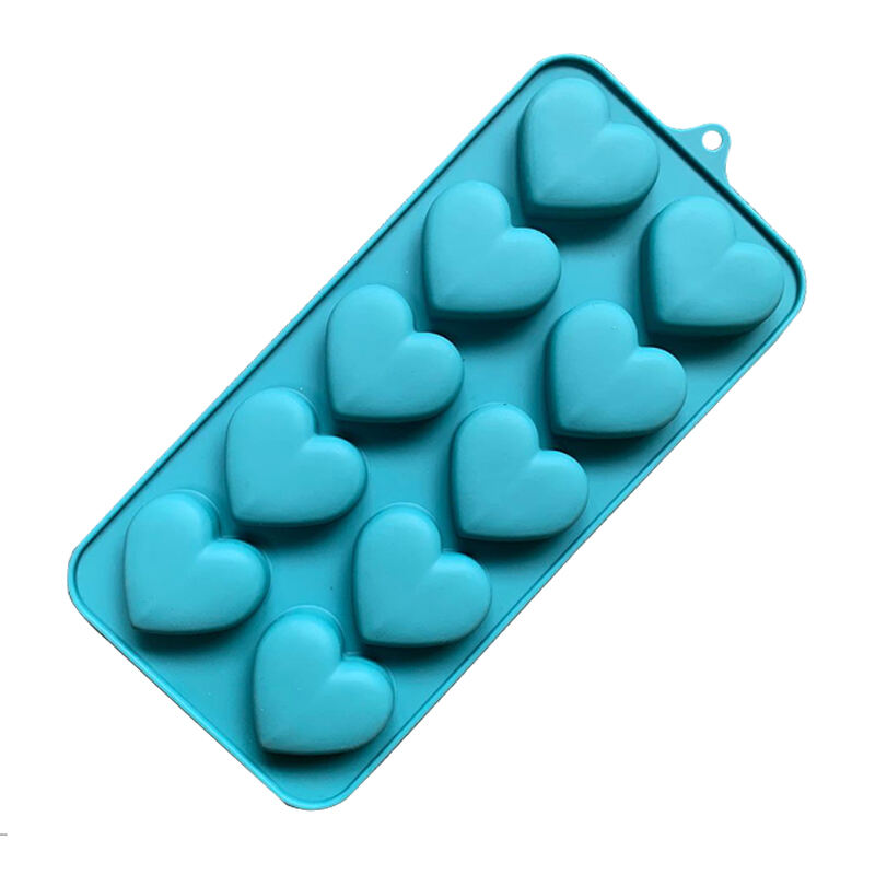 2020 New Heart shaped 10 cavities silicone cake mold chocolate mold factory