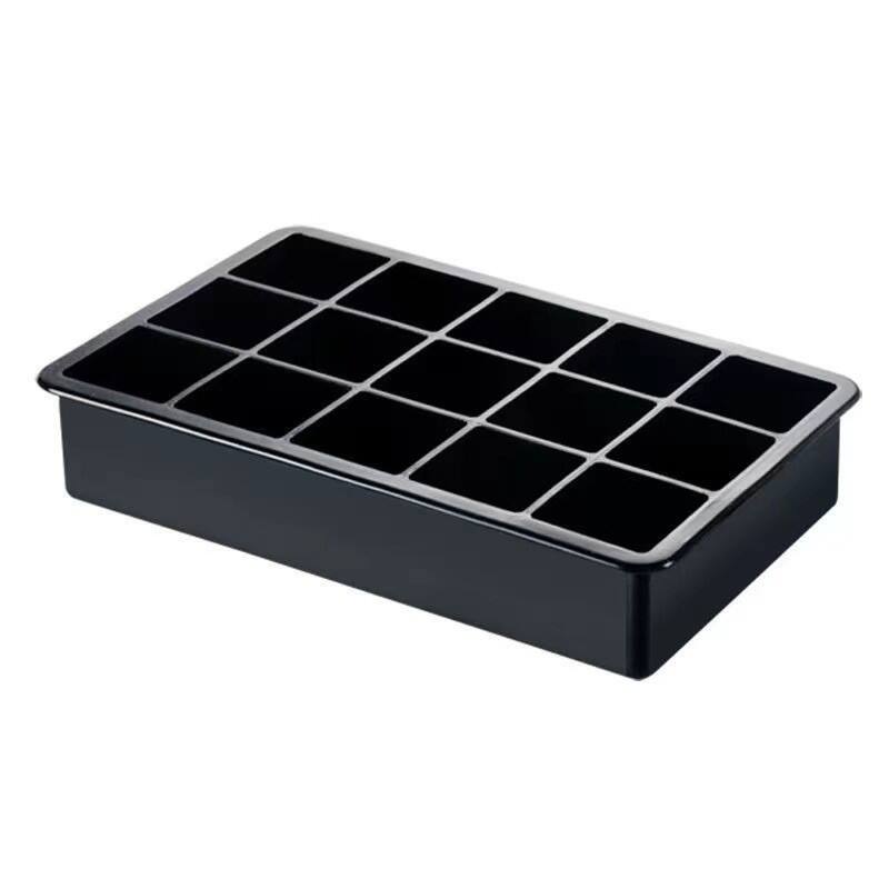 silicone ice tray 15 holes square ice lattice ice cube making mold hotel restaurant household chocolate DIY mold manufacture