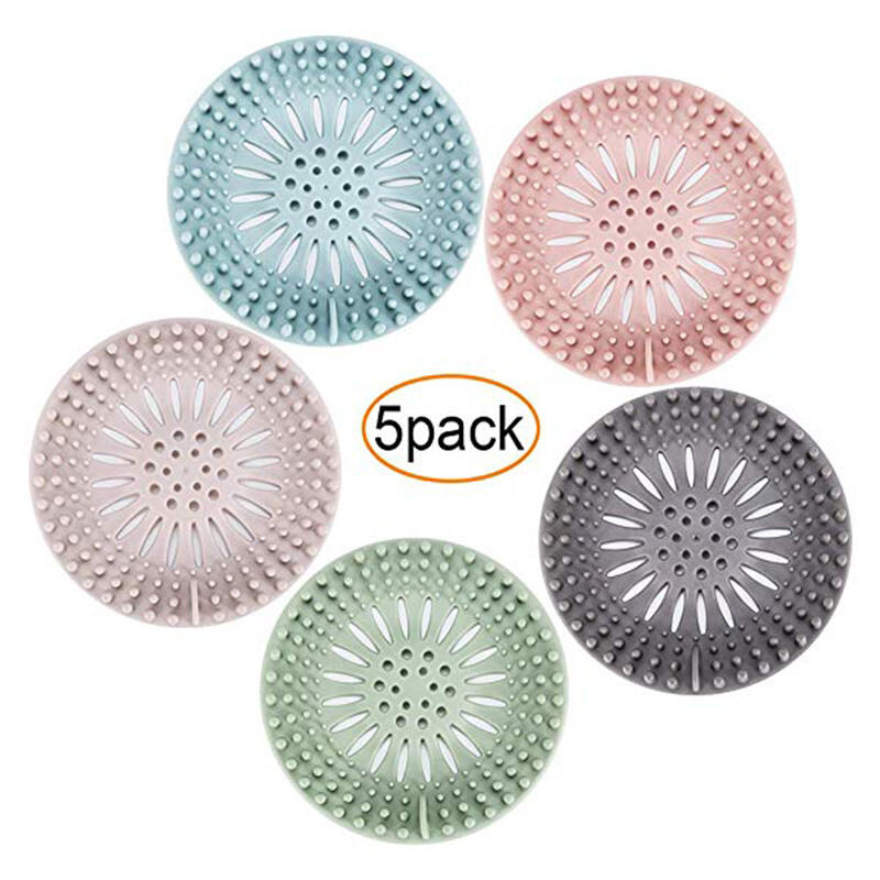 Silicone Kitchen Sink Strainer Drain Cover Hair Trap Hair Catcher Bathroom Shower Sink Stopper Filter details