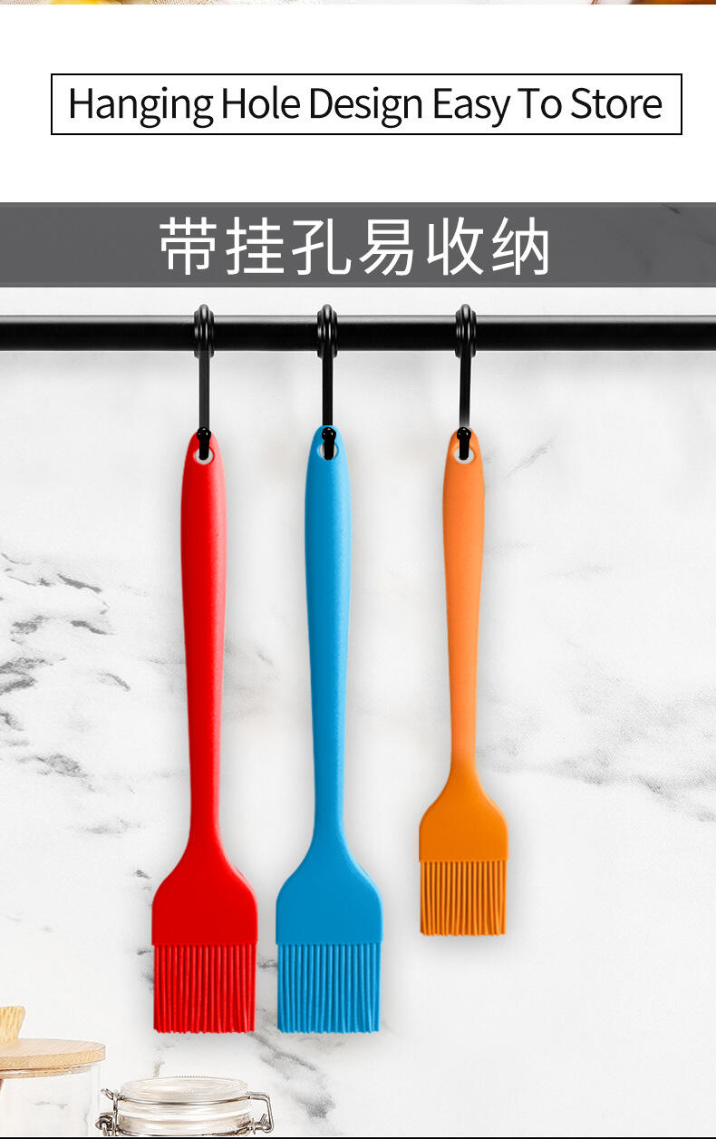 21 cm Silicone Cooking Brush Basting Oil Brush Barbecue for BBQ Grill Barbecue Baking Kitchen to Spread manufacture