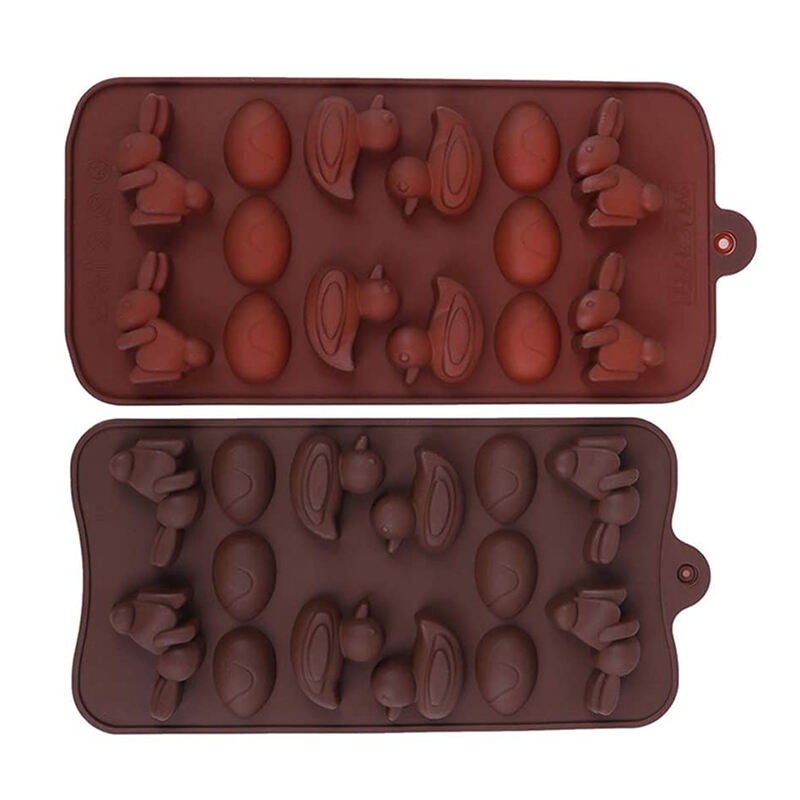 Cartoon Mold Duck Rabbit Egg Silicone Mold Cake Baking Tool DIY Ice Grid Chocolate Pastry Bread Tool Reusable Mold supplier