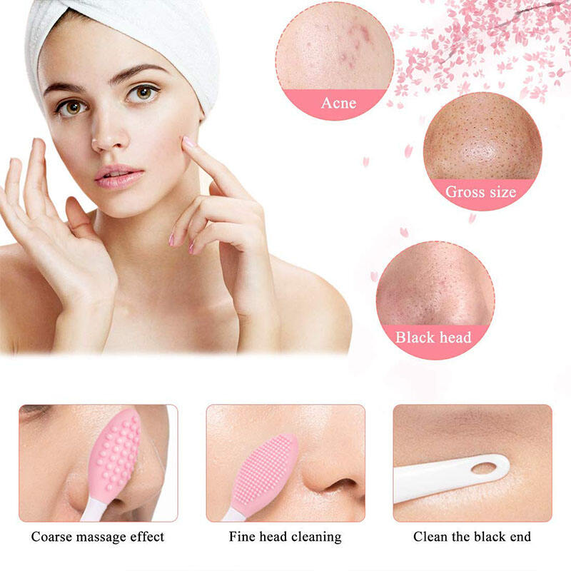 Silicone Exfoliating Lip Brush Double-Sided Soft Lip Exfoliator Tool Lip Scrub details