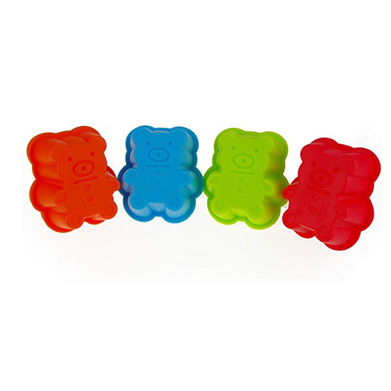 Silicone Baking Cups Reusable Cupcake Liners Non-Stick Muffin Cups Cake Molds Cupcake Holder Bear sharp factory