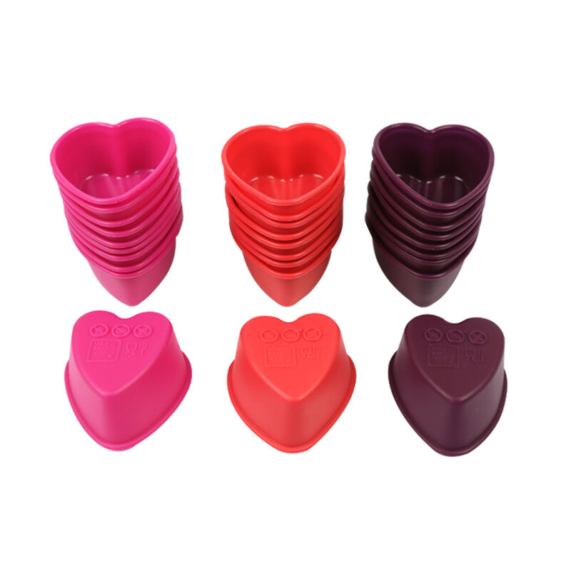 Love heart-shaped Silicone Chocolate Cookies Mold Silicone Mould Baking Tools details