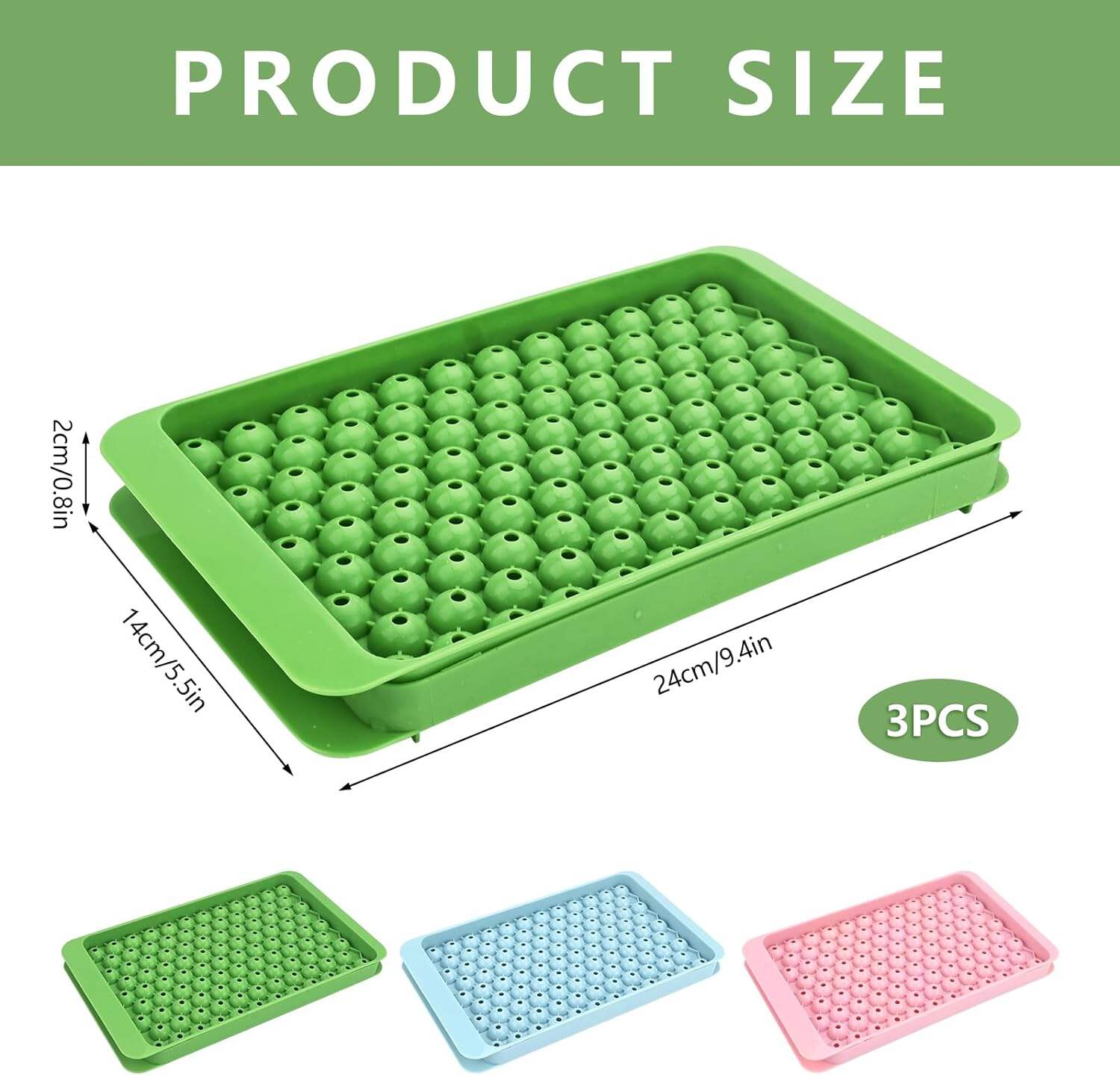 Eco-Friendly Mini Silicone Circular Ice Tray with Cube Cover for Ice Makers factory