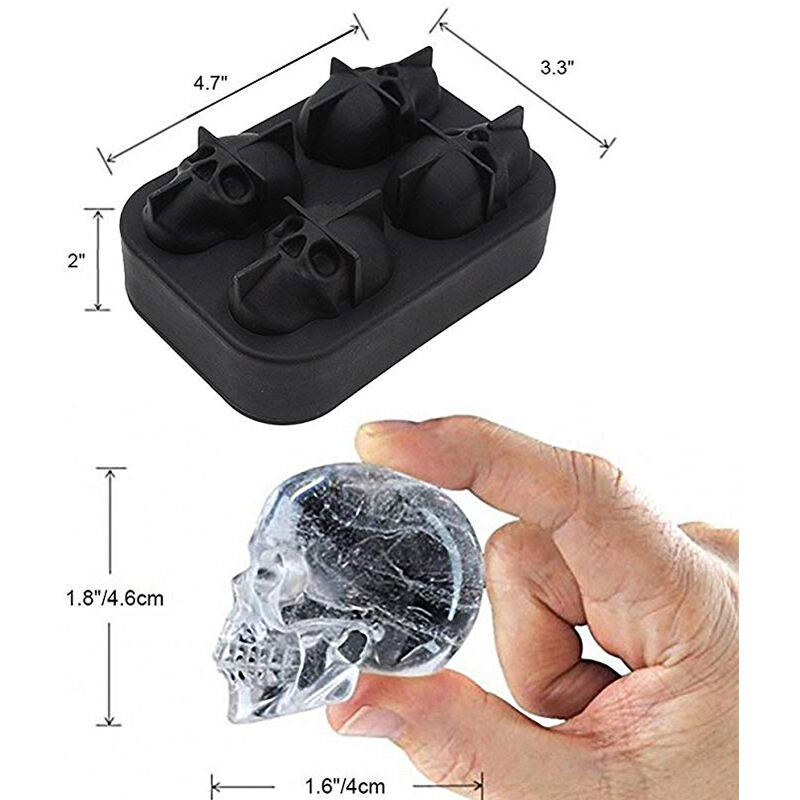 Whiskey Wine Cocktail Ice Cube 3D Silicone Mould Ice Cube Maker Shape Chocolate Mould Tray Ice Cream DIY Tool supplier