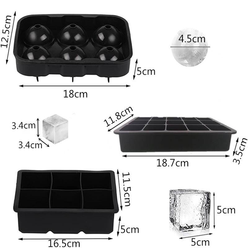 silicone ice tray 15 holes square ice lattice ice cube making mold hotel restaurant household chocolate DIY mold manufacture