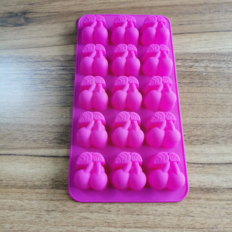 Customization Cherry Pineapple Coconut Flamingo Fruit shapesilicone ice cube tray lattice mold fruit chocolate mold DIY mold details