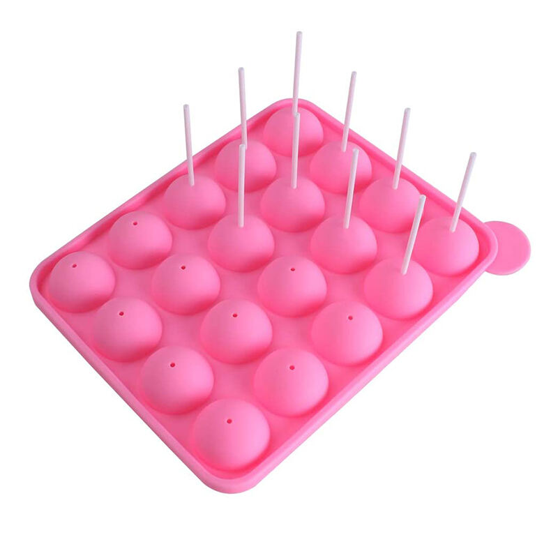 20 Cavity Silicone Cake Pop Mold Great for Hard Candy Lollipop and Party Cupcake mold factory